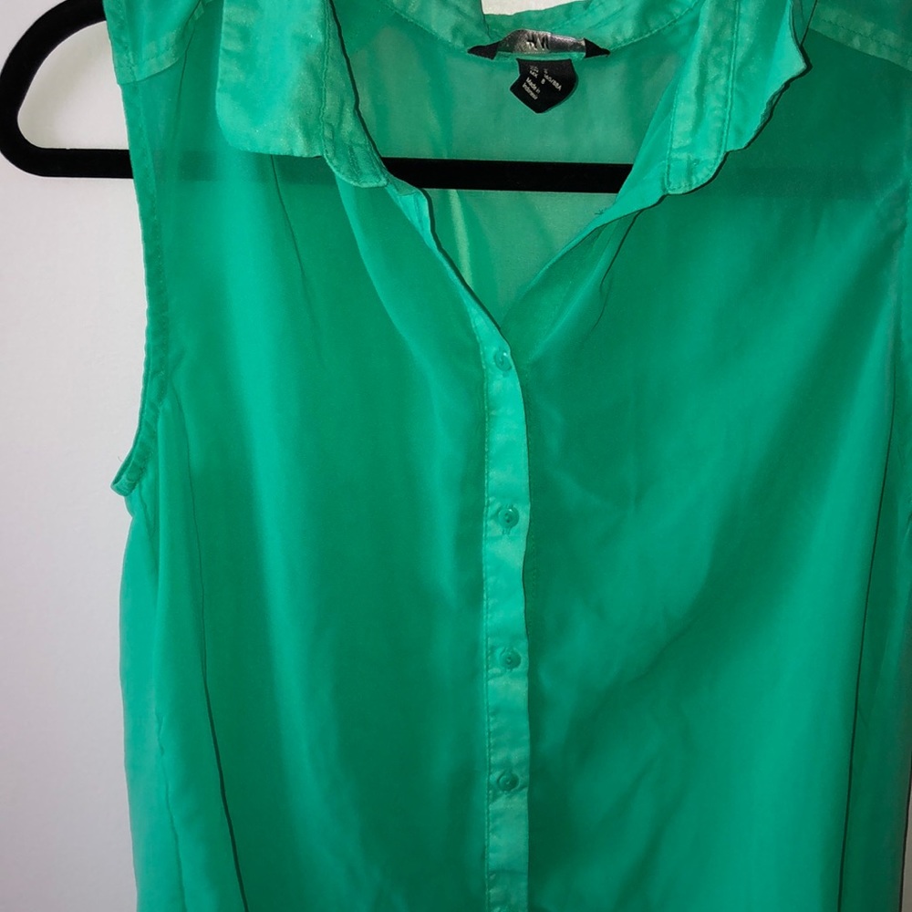 •Sheer Button Up• - Picture 2 of 5